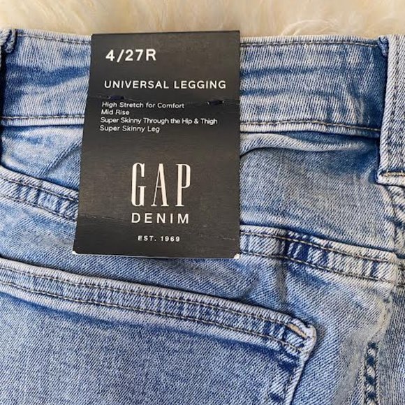 NWT $70 GAP DENIM Women 4/27 Mid Rise Hight Stretch Super Skinny Crop Jeans - Picture 9 of 13